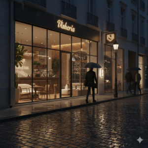 Interior of Visheria, a quiet sanctuary among coffee shops near me.